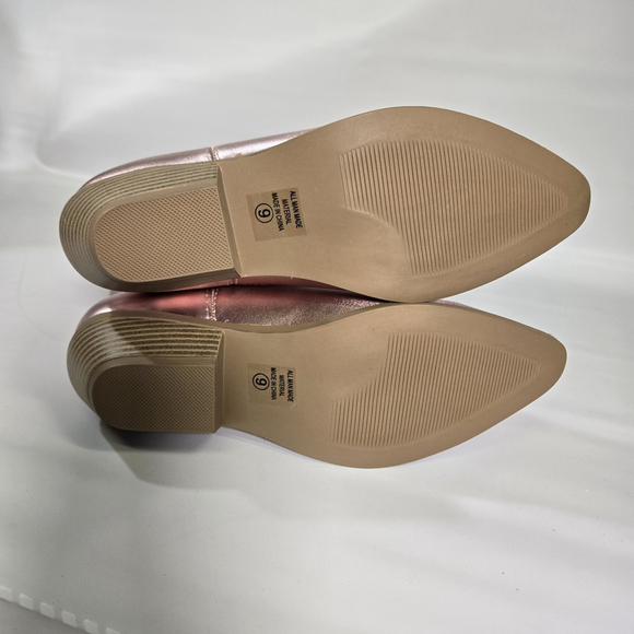 Soda Metallic Pink Western Cowboy Boots Embroidered 9 NIB Rodeo Cowgirl Festival - Picture 8 of 12